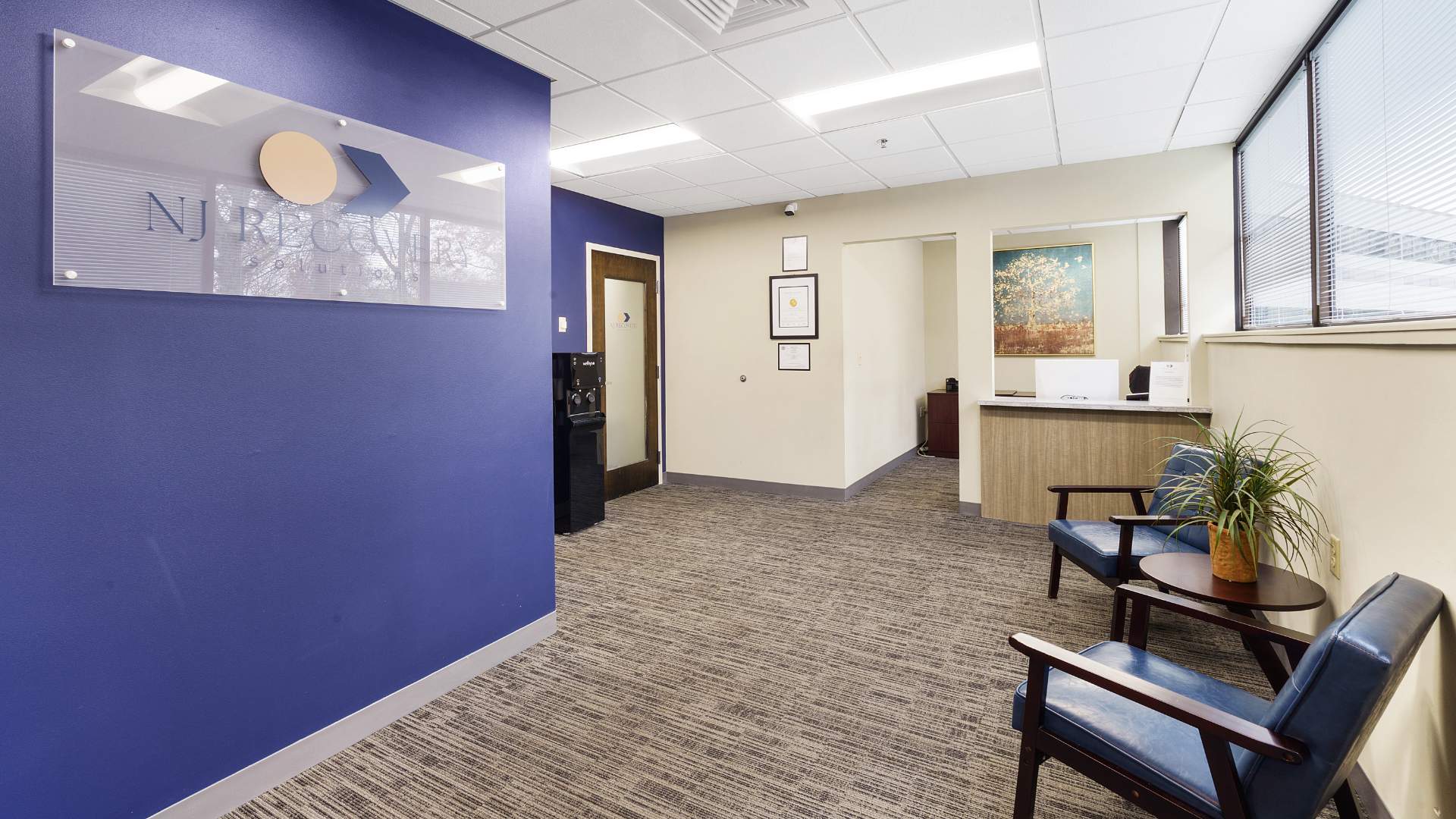 Interior view of a Cocaine Rehab in New Jersey at NJ Recovery Solutions, featuring a professional and supportive clinical environment