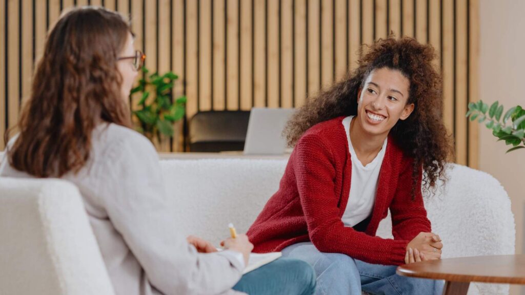 Counseling conversation focused on mental health and recovery within a Dual Diagnosis Treatment program in New Jersey