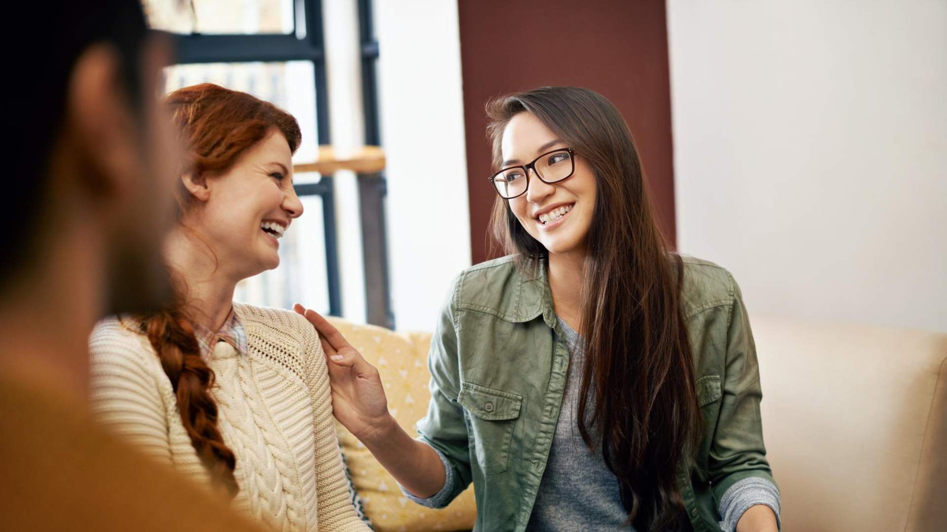 Woman receiving counseling at an outpatient drug rehab program supporting recovery and mental health